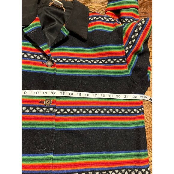 Pendleton | Blanket Coat‎ Sz 14 Vintage Rainbow Stripe - Picture 6 of 8